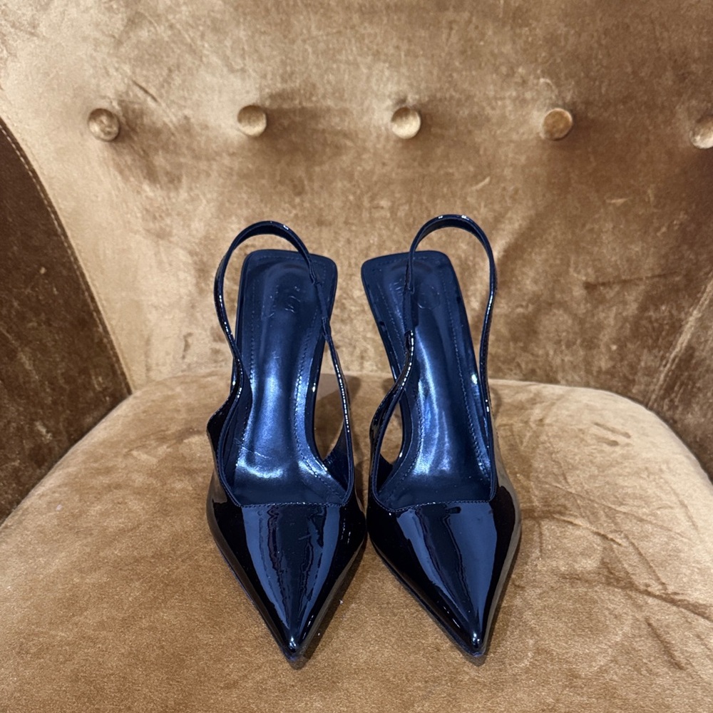 Chic Black Women's Slingback Heels